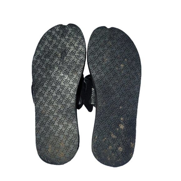 Terrasoles Flip Flop/Thongs/ Sandals Men's  Size 12 Black post toe - Picture 8 of 9